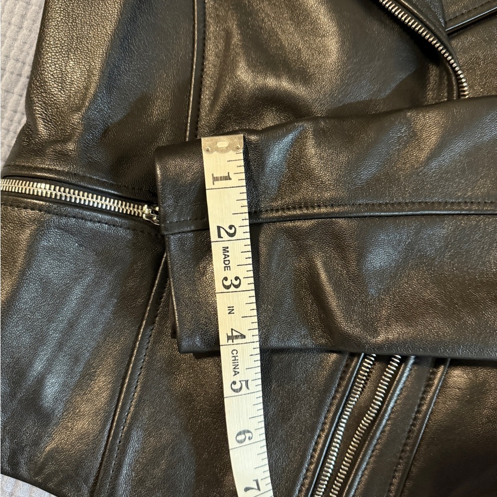 Lambskin Leather Jacket- Iris and Ink - Picture 10 of 16